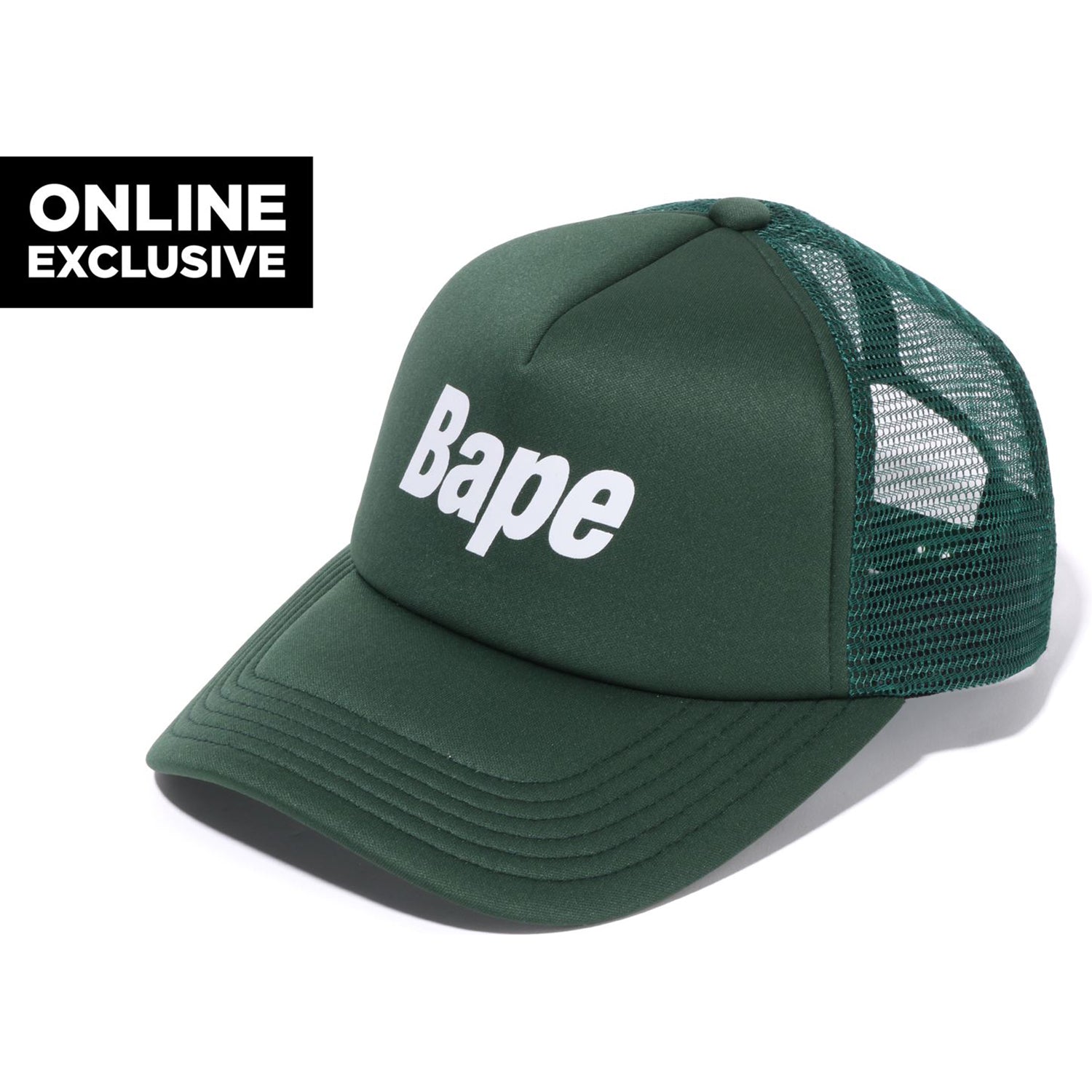 BAPE LOGO MESH CAP M BAPEC MENS