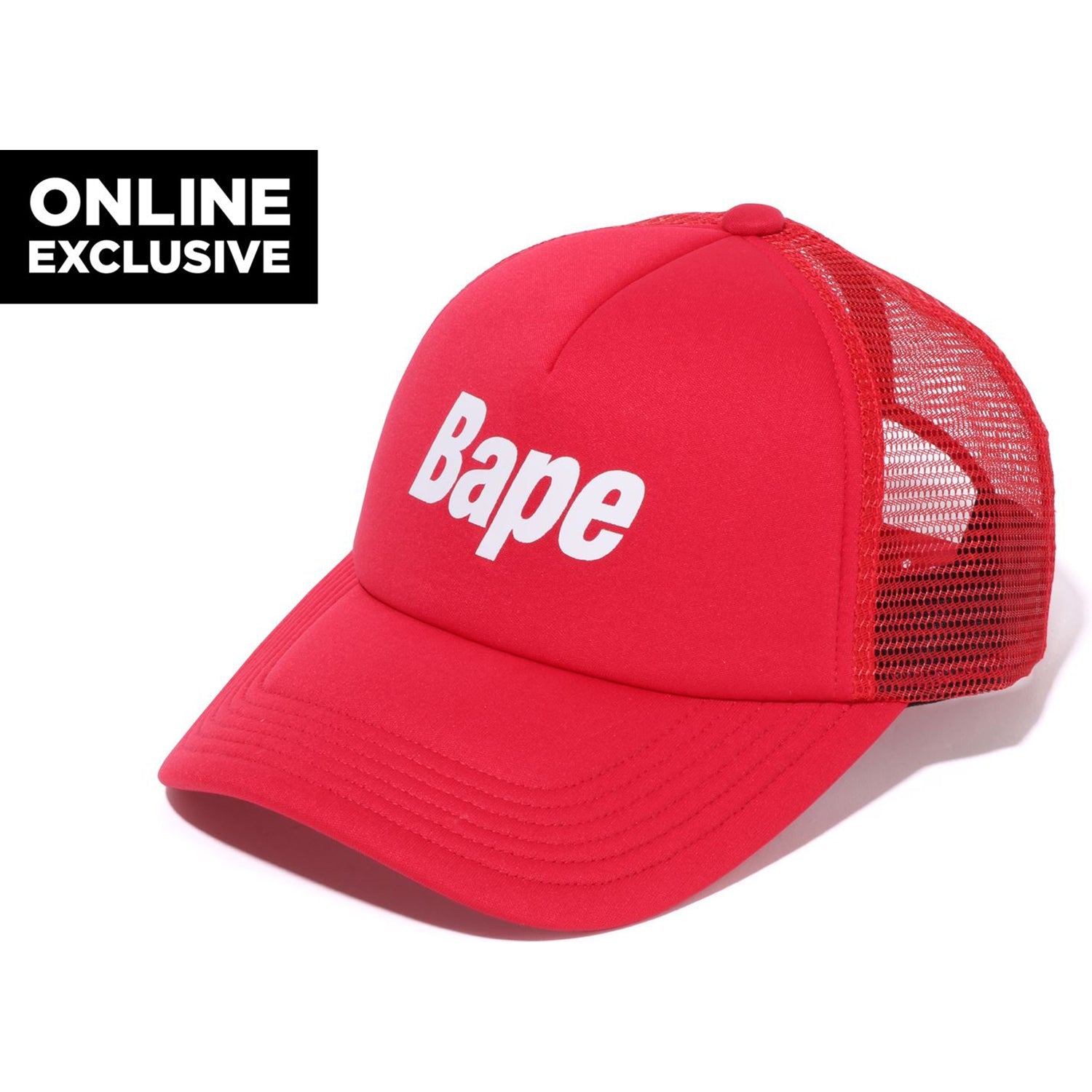 BAPE LOGO MESH CAP M BAPEC MENS
