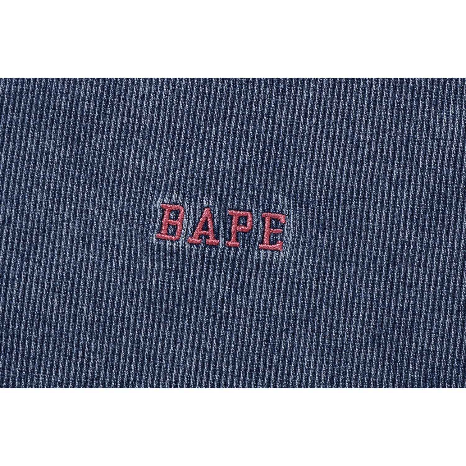 BAPE INDIGO RIB TEE LADIES
