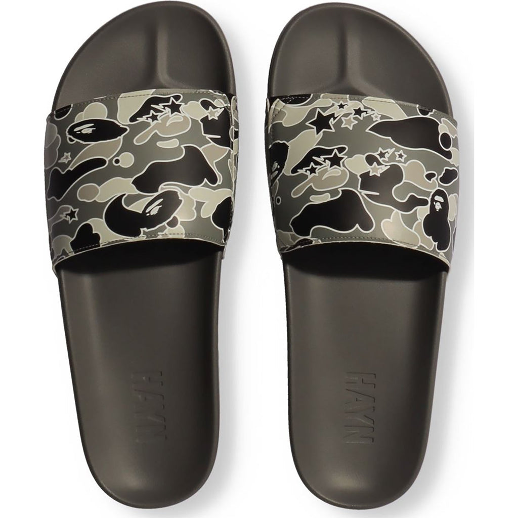 BAPE X HAYN STA CAMO SLIDE SANDALS MENS