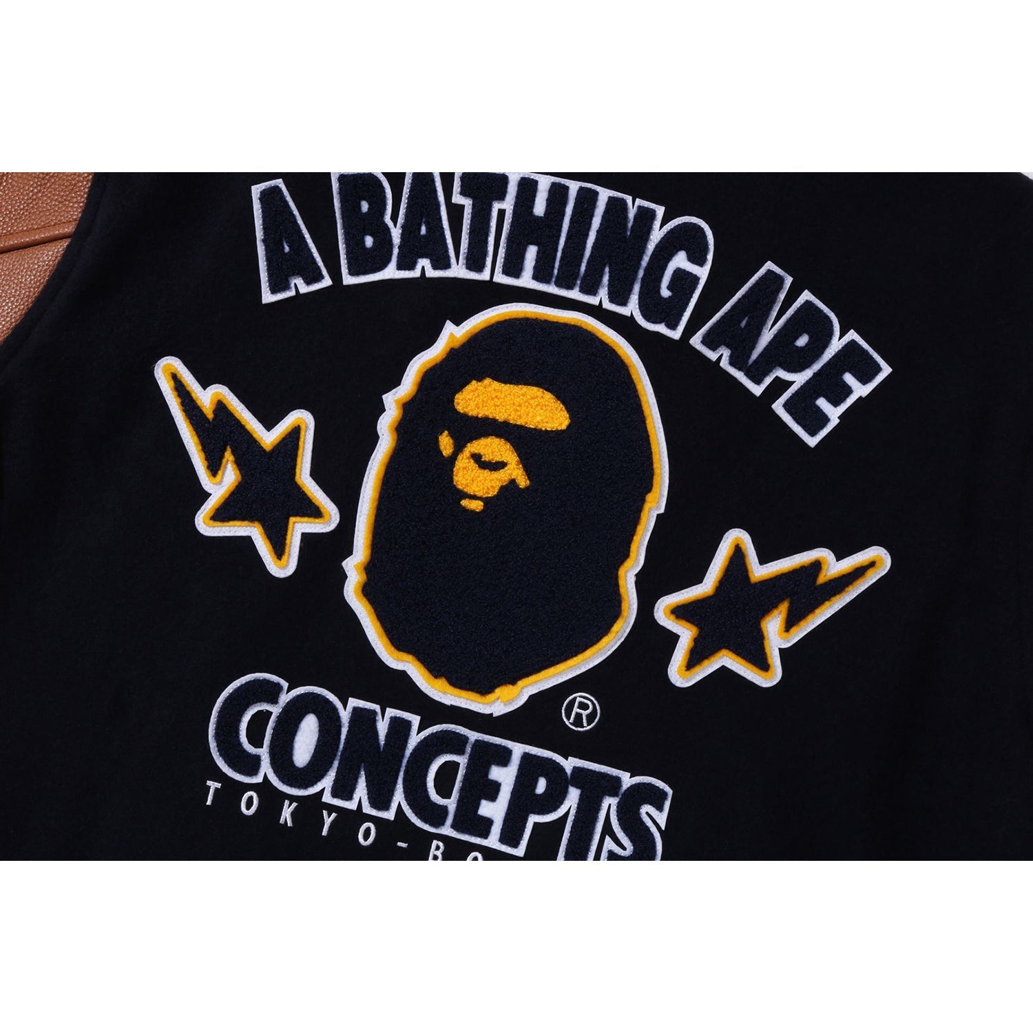 BAPE X CONCEPTS VARSITY JACKET MENS