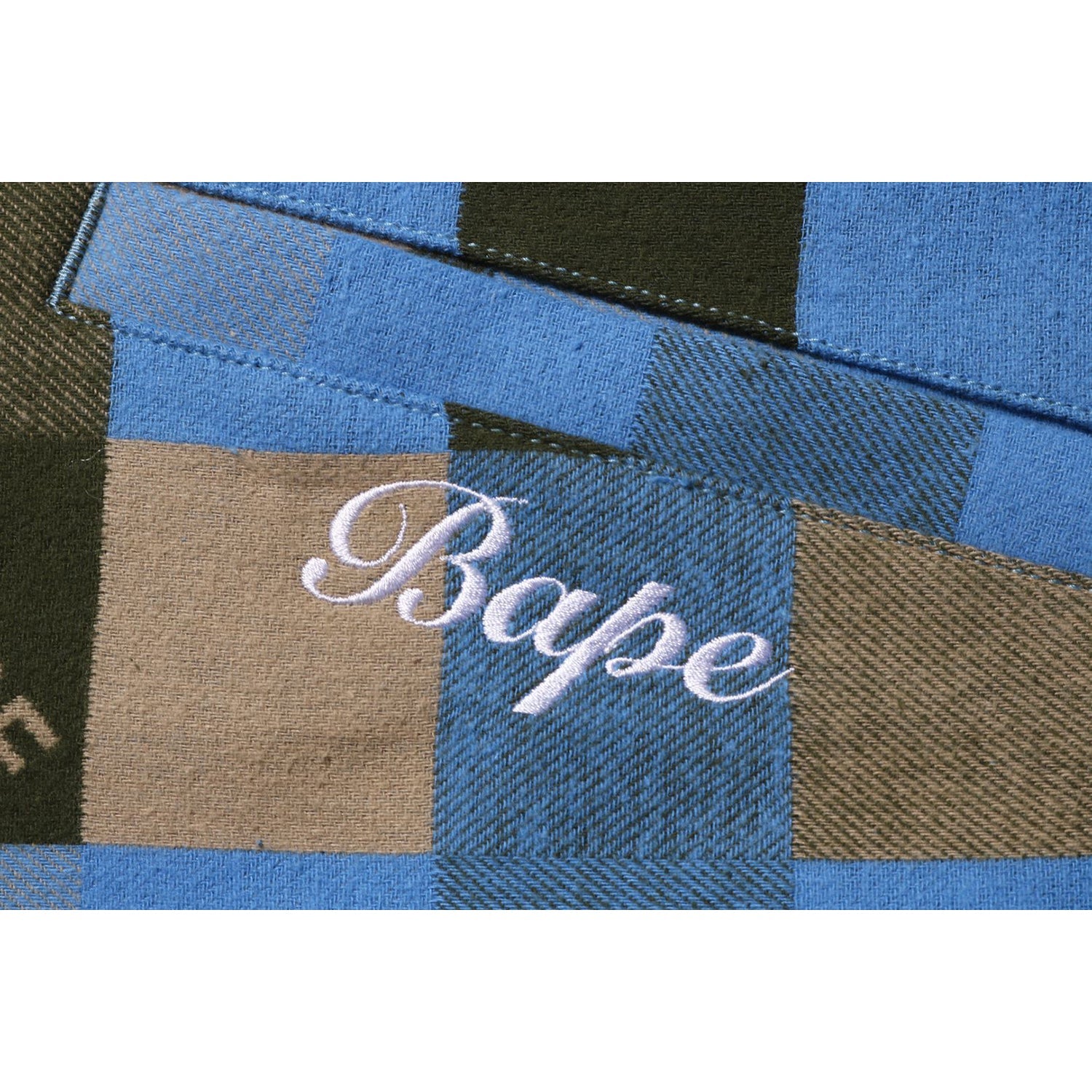 BAPE PATCHED BLOCK CHECK ZIP JACKET LADIES