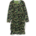 ABC CAMO MESH GATHERED ONEPIECE LADIES
