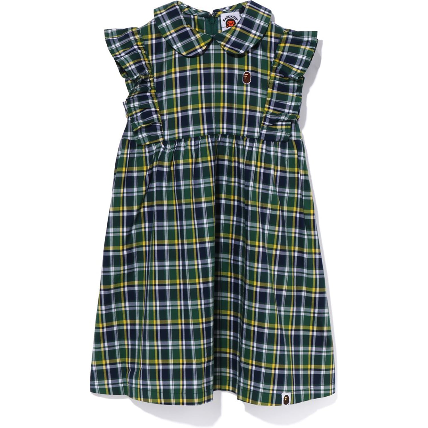 MINI BAPE CHECK ROUND COLLAR ONEPIECE KIDS