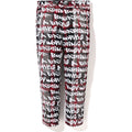 BAPE GRAFFITI CHECK ONE POINT RELAXED FIT PANTS MENS
