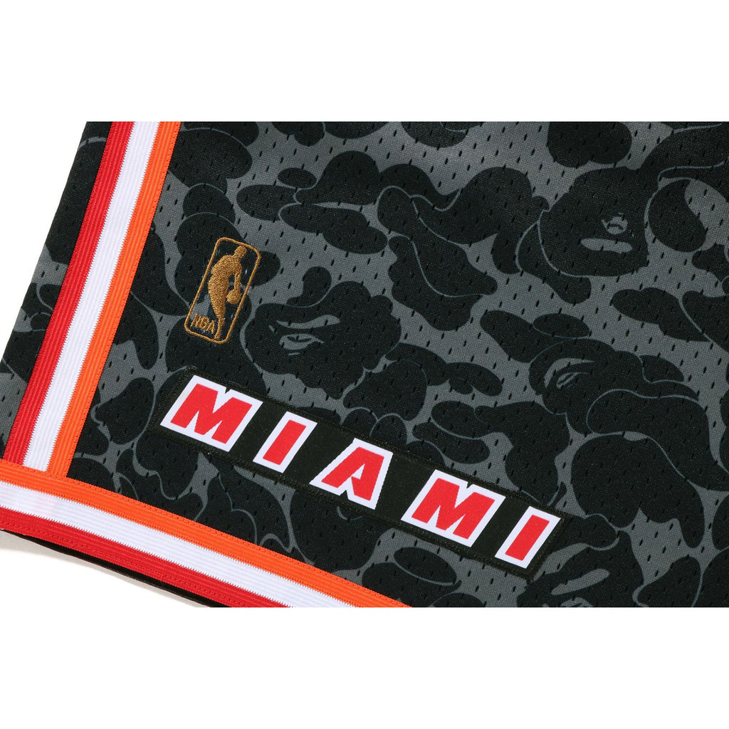 BAPE X MITCHELL & NESS MIAMI HEAT JERSEY SHORTS MENS