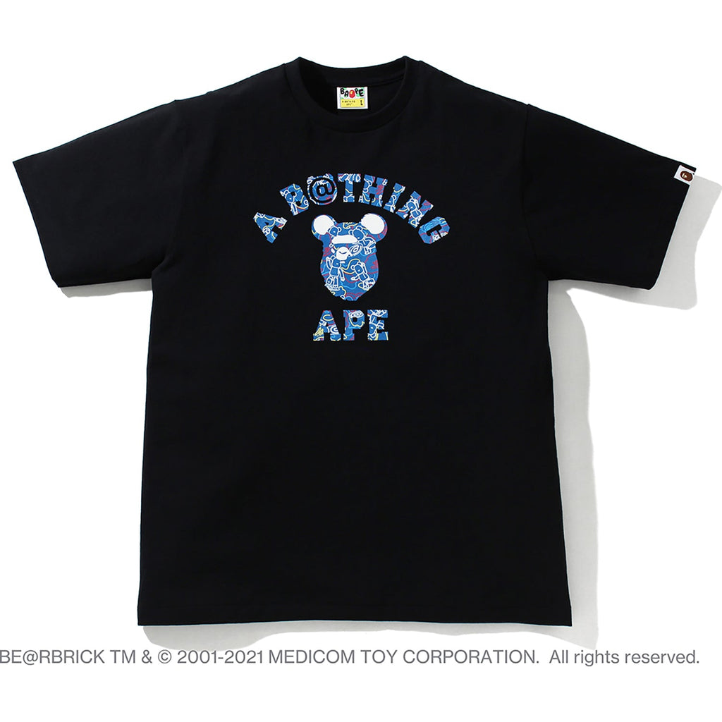 MEDICOM TOY CAMO BE@R COLLEGE TEE MENS