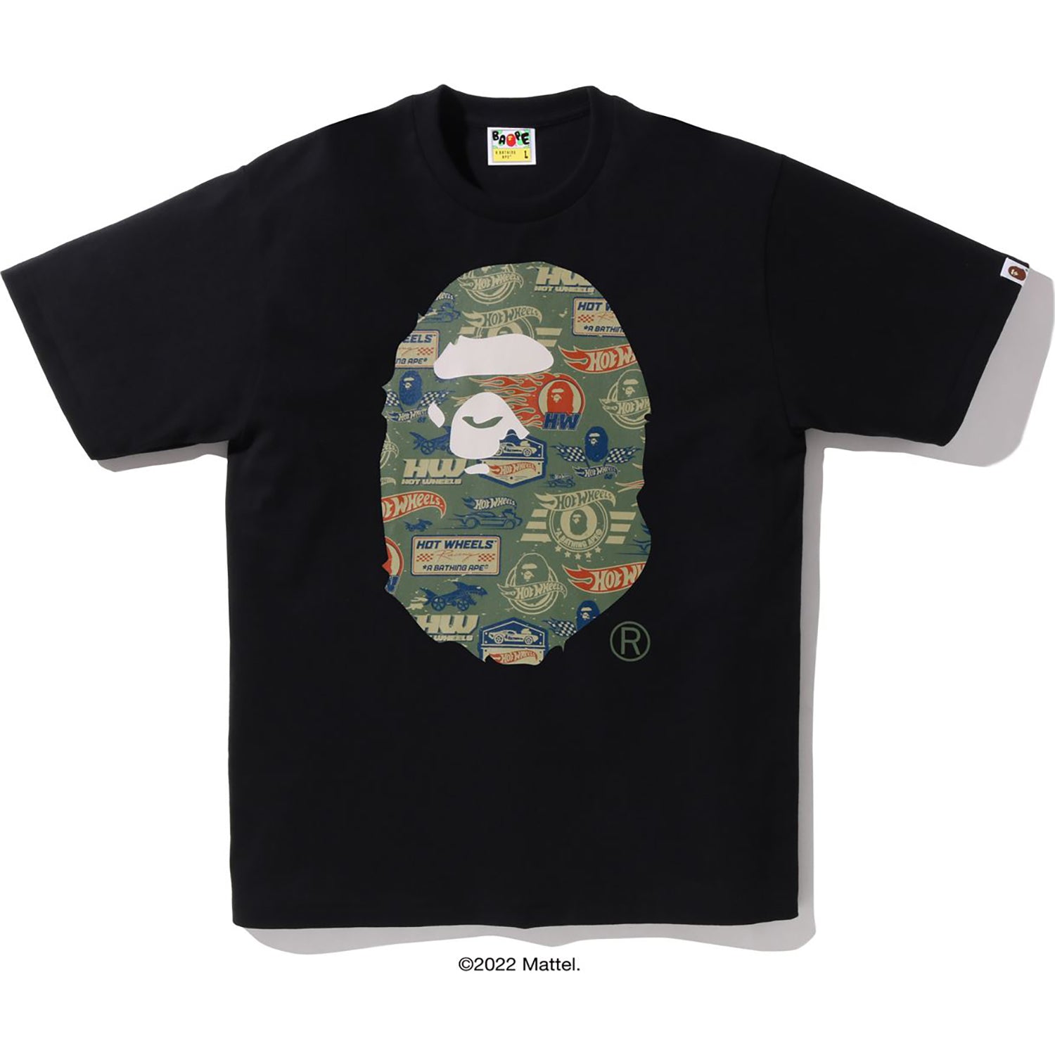 BAPE X HOT WHEELS APE HEAD TEE MENS