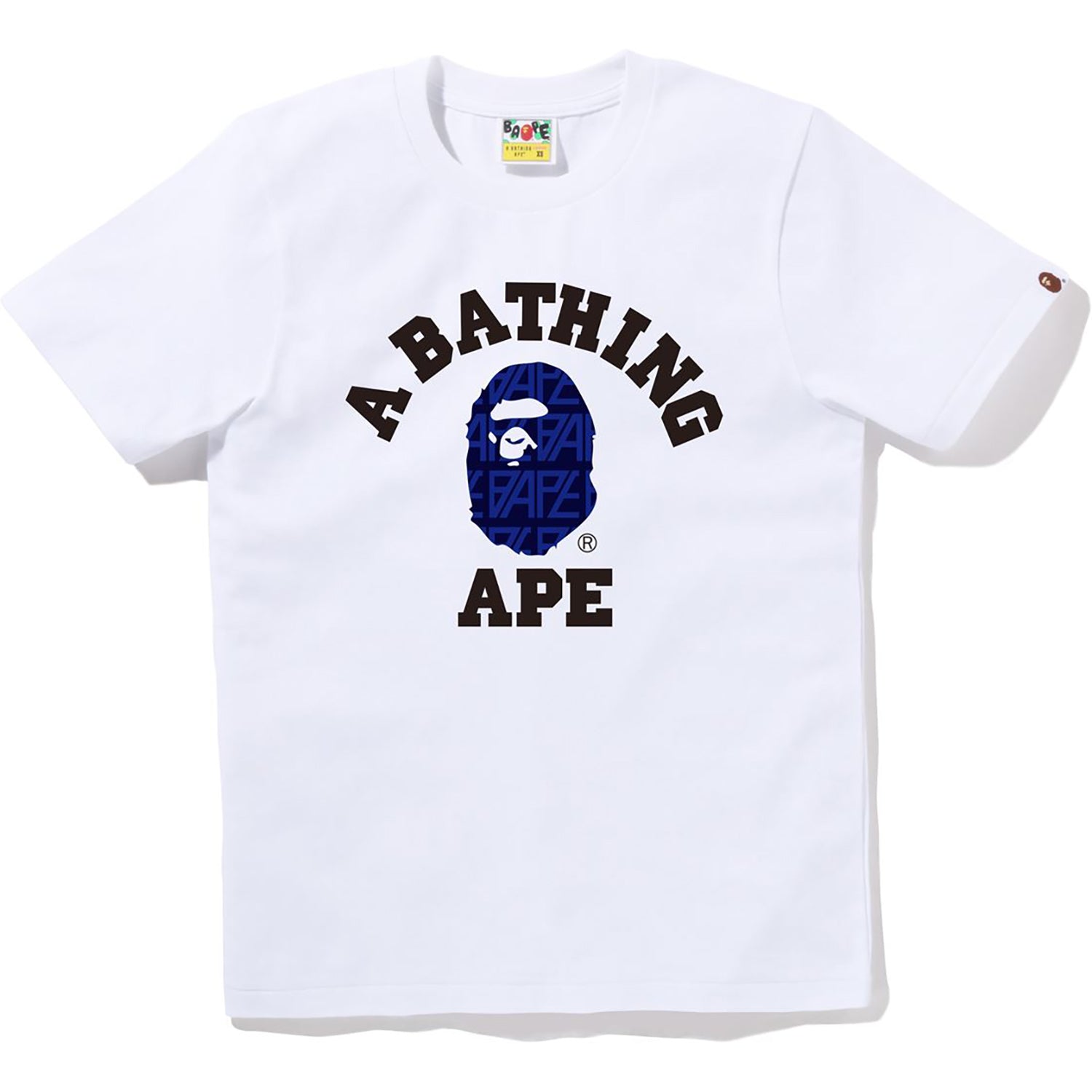 BAPE LOGO MONOGRAM COLLEGE TEE LADIES