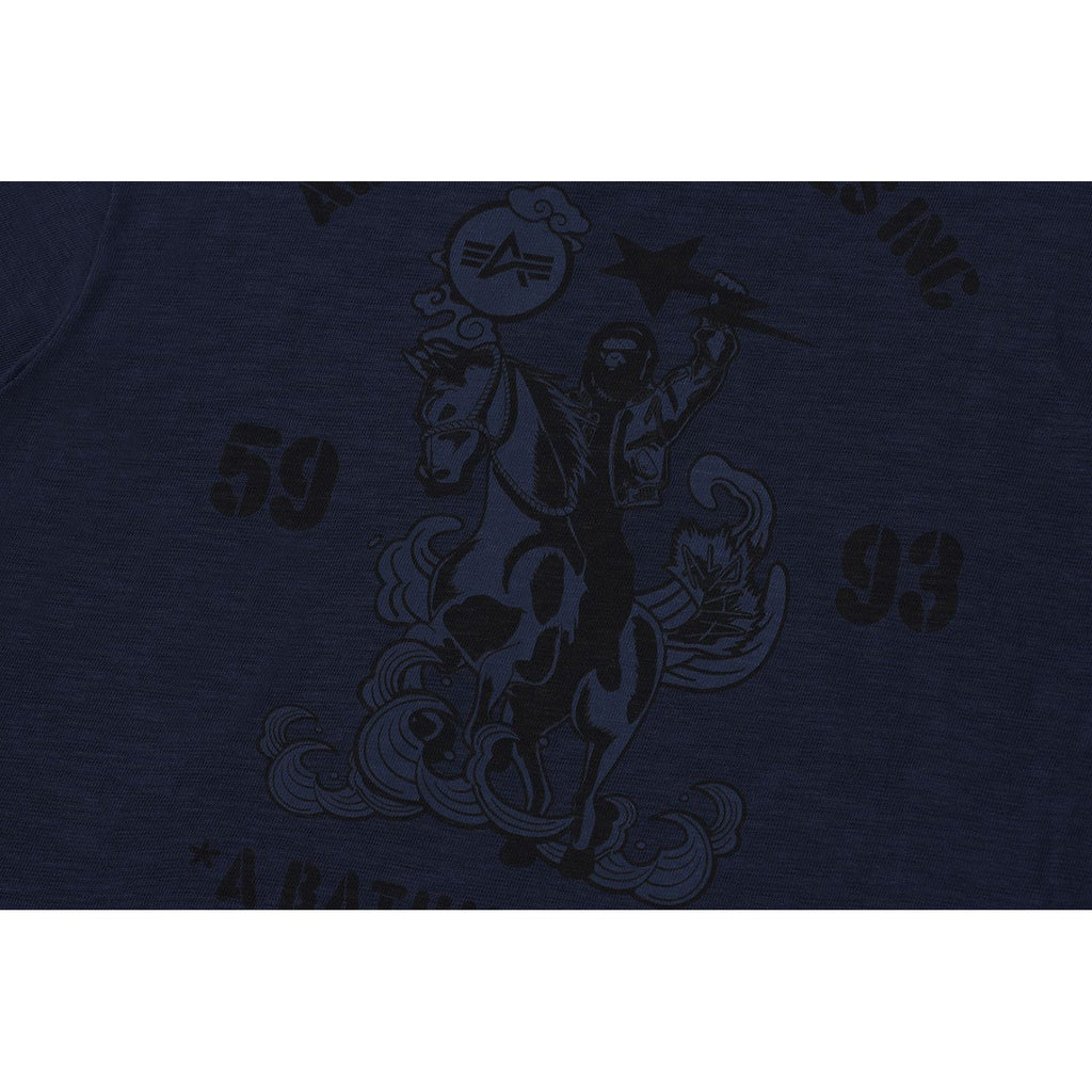 BAPE X ALPHA INDUSTRIES TEE MENS