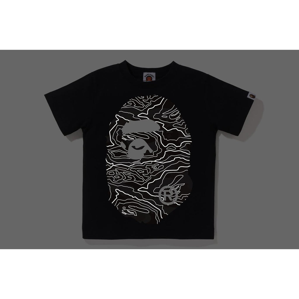 LAYERED LINE CAMO BIG APE HEAD TEE KIDS
