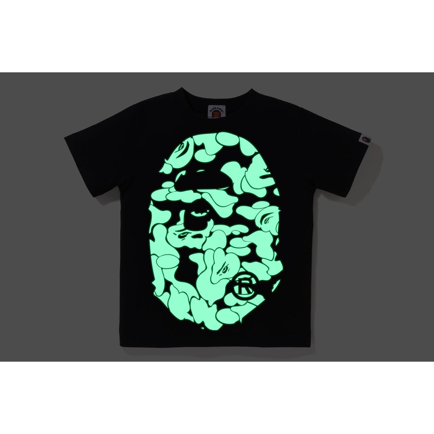 GLOW IN THE DARK CAMO BIG APE HEAD TEE KIDS