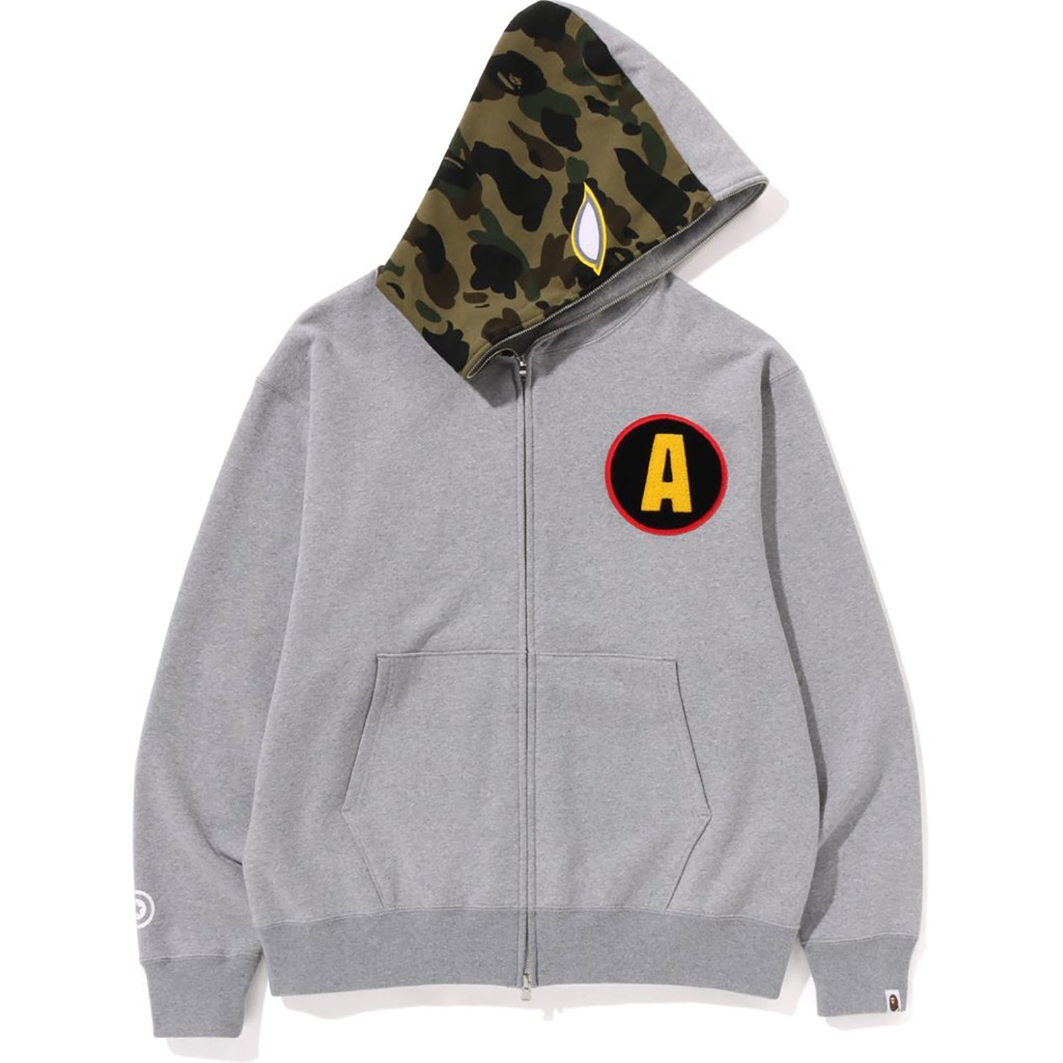 SHADOW BAPE RELAXED FIT FULL ZIP HOODIE MENS