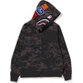 BAPE THERMOGRAPHY SHARK FULL ZIP HOODIE MENS