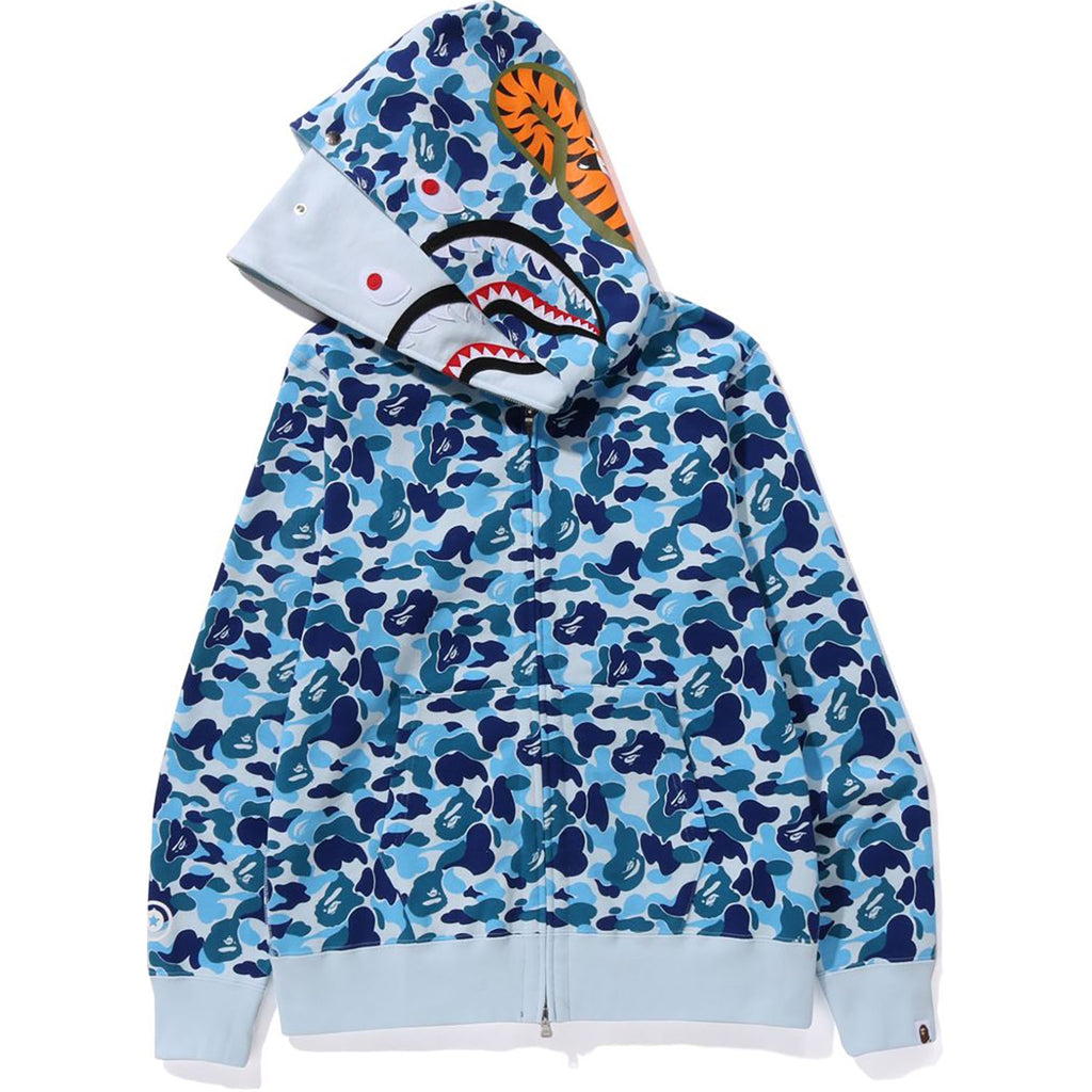 ABC CAMO DOUBLE SHARK FULL ZIP HOODIE MENS