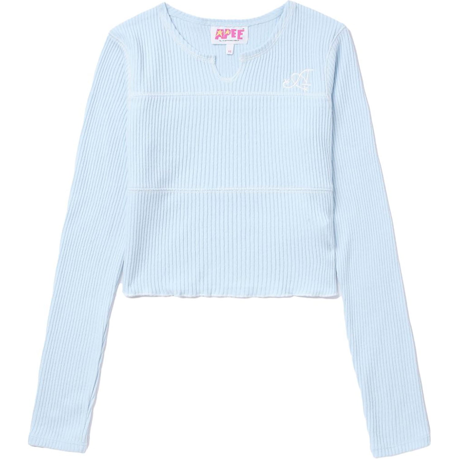 APEE RIBBED CROP TOP LADIES