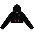 APEE CROPPED ZIP UP HOODIE LADIES