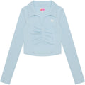 APEE BUTTON UP CROPPED TOP LADIES