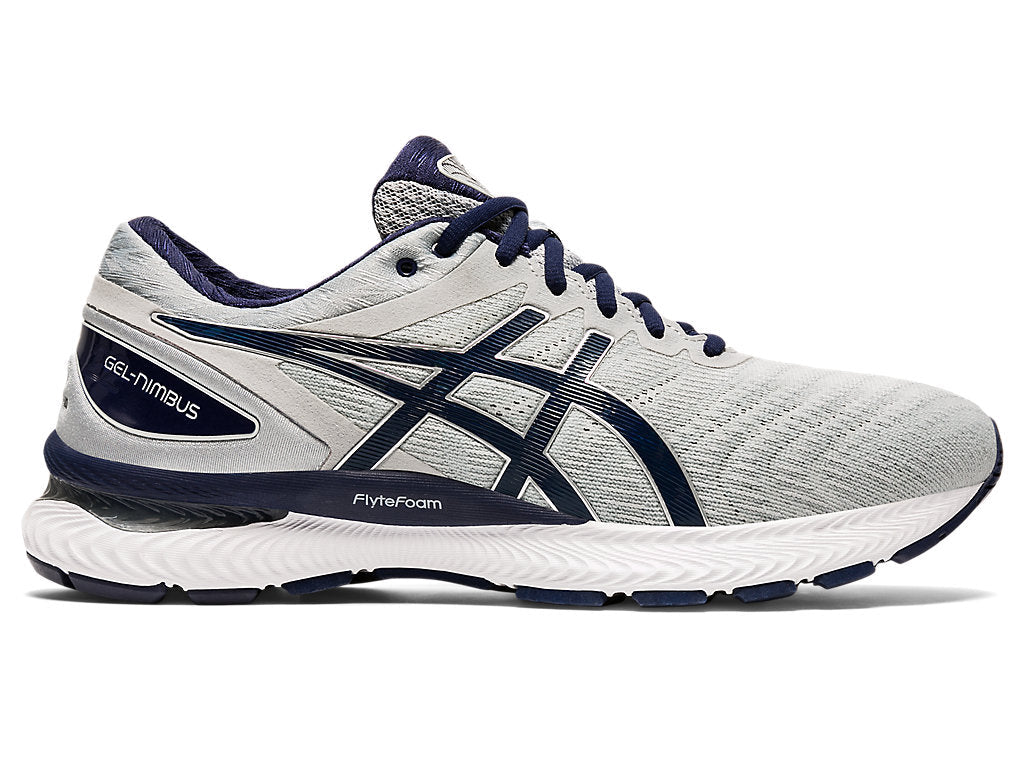 Men's Asics Gel-Nimbus 22, Piedmont Grey/Peacoat, 9.5 D Medium