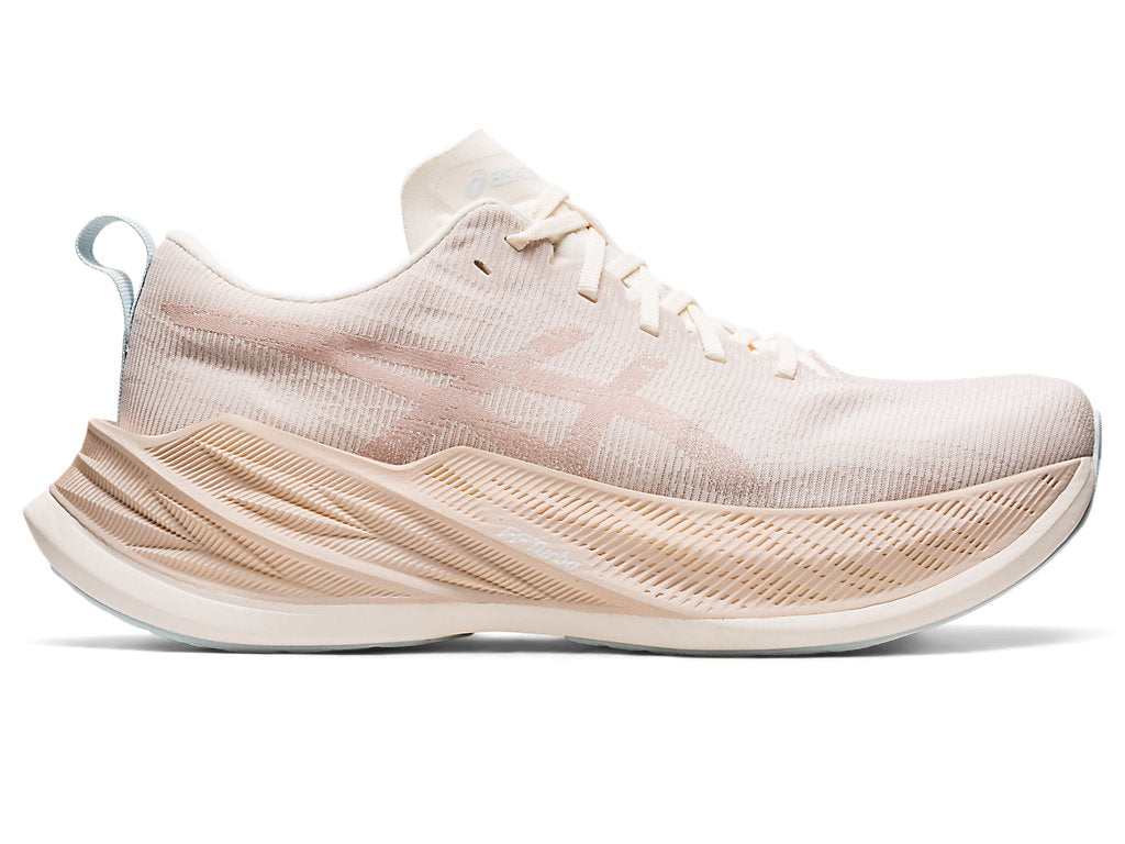 Women's Asics Superblast, Cream/Mineral Beige, 7.5 B Medium