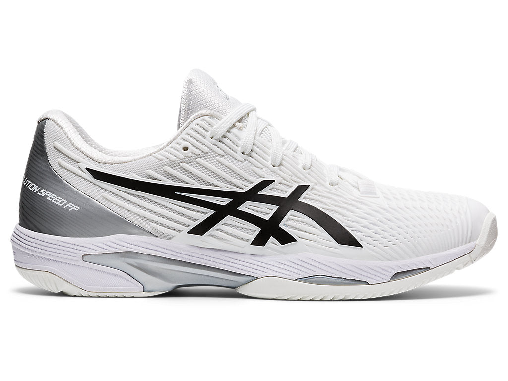Men's Asics Solution Speed FlyteFoam 2, White/Black, 10.5 D Medium
