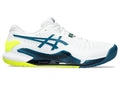 Men's Asics Gel-Resolution 9, White/Restful Teal, 11.5 2E Wide