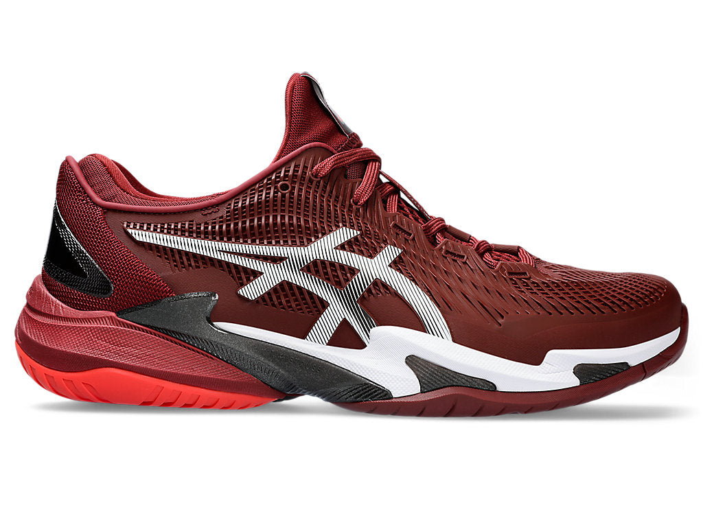 Men's Asics Court FlyteFoam 3, Antique Red/White, 10.5 D Medium