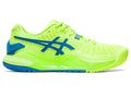 Women's Asics Gel-Resolution 9, Hazard Green/Reborn Blue, 9.5 B Medium