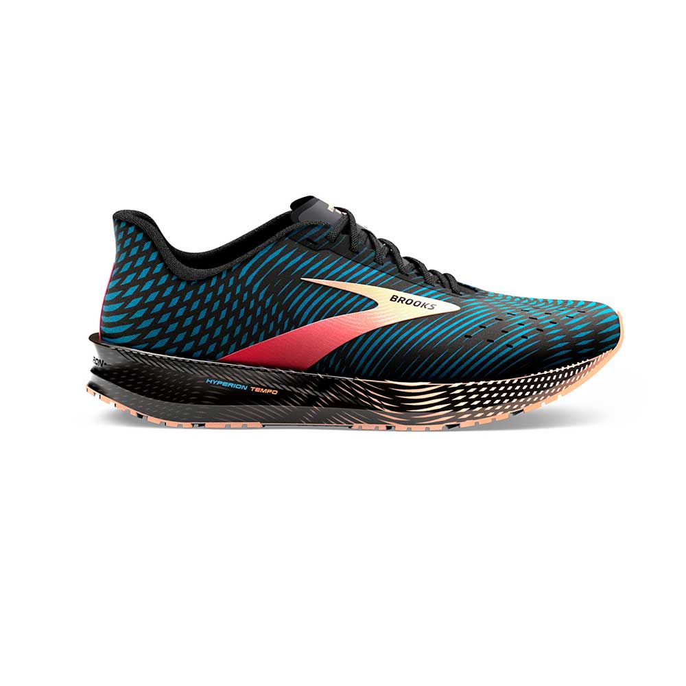 Women's Brooks Hyperion Tempo, Blue/Phantom/Cosmo, 8 B Medium