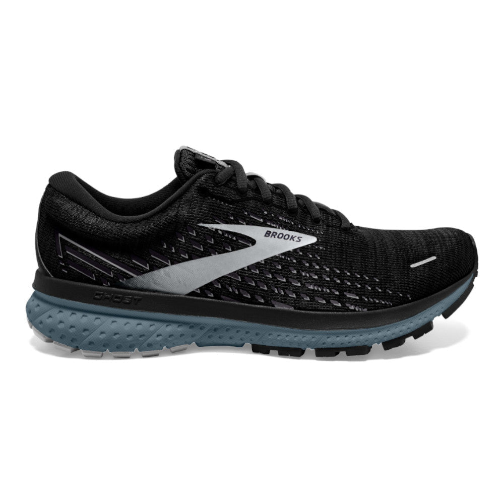 Men's Brooks Ghost 13, Black/Grey/Stormy, 11.5 D Medium
