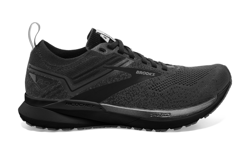 Men's Brooks Ricochet 3, Ebony/Blackened Pearl/Black, 11 D Medium