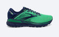 Men's Brooks Adrenaline GTS 22, Green/Navy, 12 D Medium
