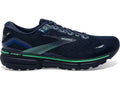 Men's Brooks Ghost 15, Crown Blue/Black/Green, 9 D Medium