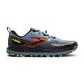 Men's Brooks Cascadia 18, Citadel/Ebony/Lime, 9.5 2E Wide