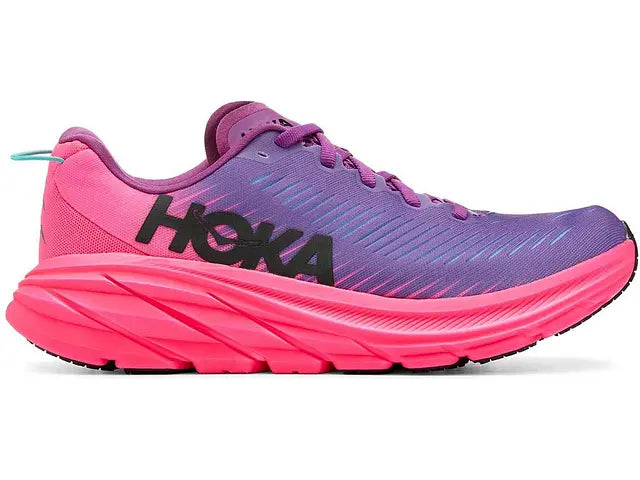 Women's Hoka One One Rincon 3, Beautyberry/Knockout Pink, 8.5 B Medium