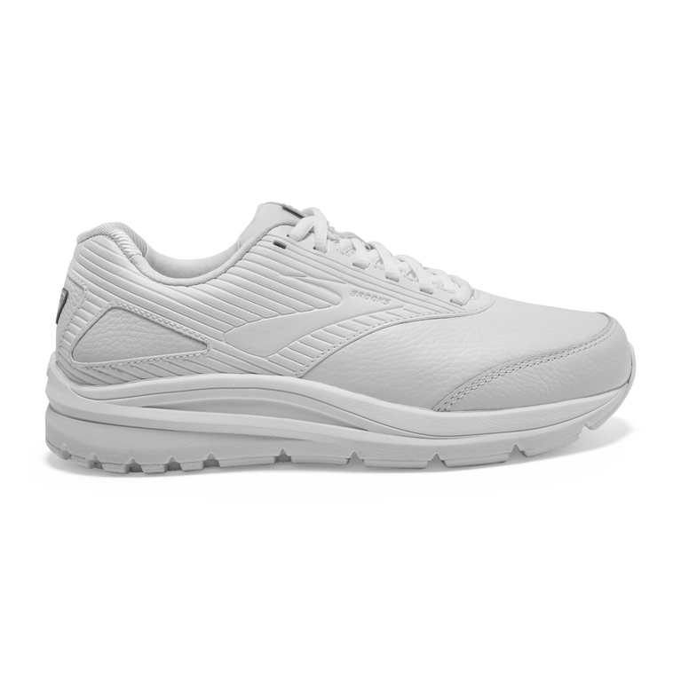 Women's Brooks Addiction Walker 2, White/White, 8.5 B Medium