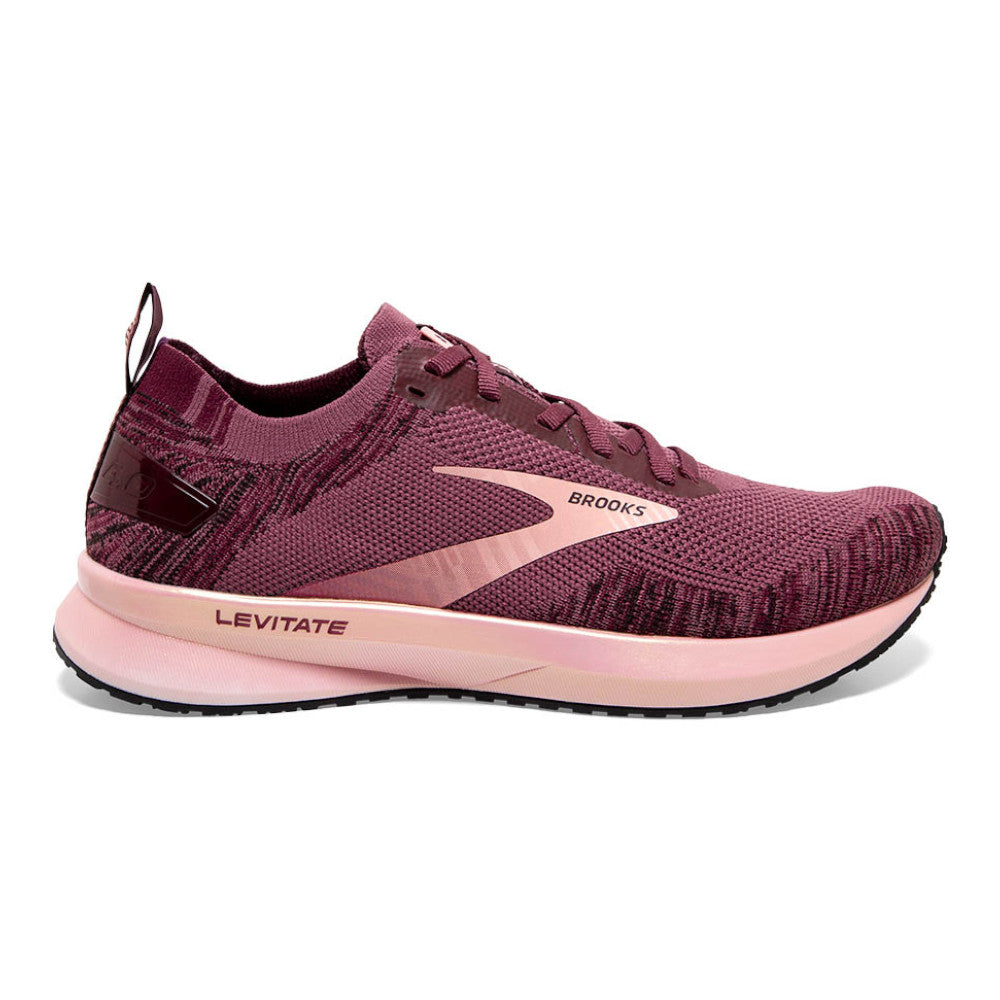 Women's Brooks Levitate 4, Nocturne/Coral/Zinfandel, 9.5 B Medium