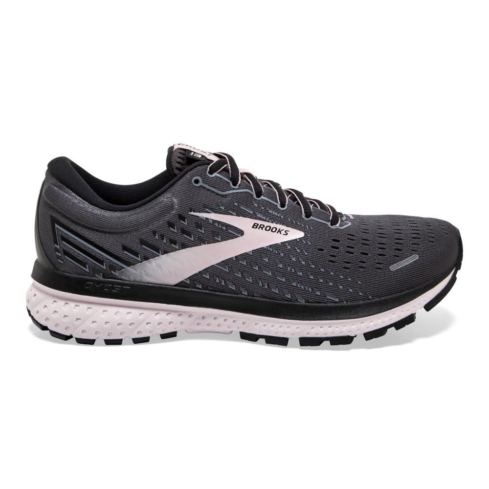 Women's Brooks Ghost 13, Black/Hushed Violet, 9.5 B Medium