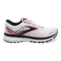 Women's Brooks Ghost 13, White/Pink/Black, 8.5 B Medium