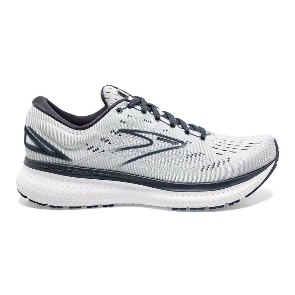 Women's Brooks Glycerin 19, Grey/Ombre/White, 7 B Medium