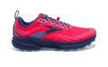 Women's Brooks Cascadia 16, Pink/Flambe/Cobalt, 7.5 B Medium