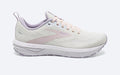 Women's Brooks Revel 6, Marshmallow/Pink/Purple, 9 B Medium