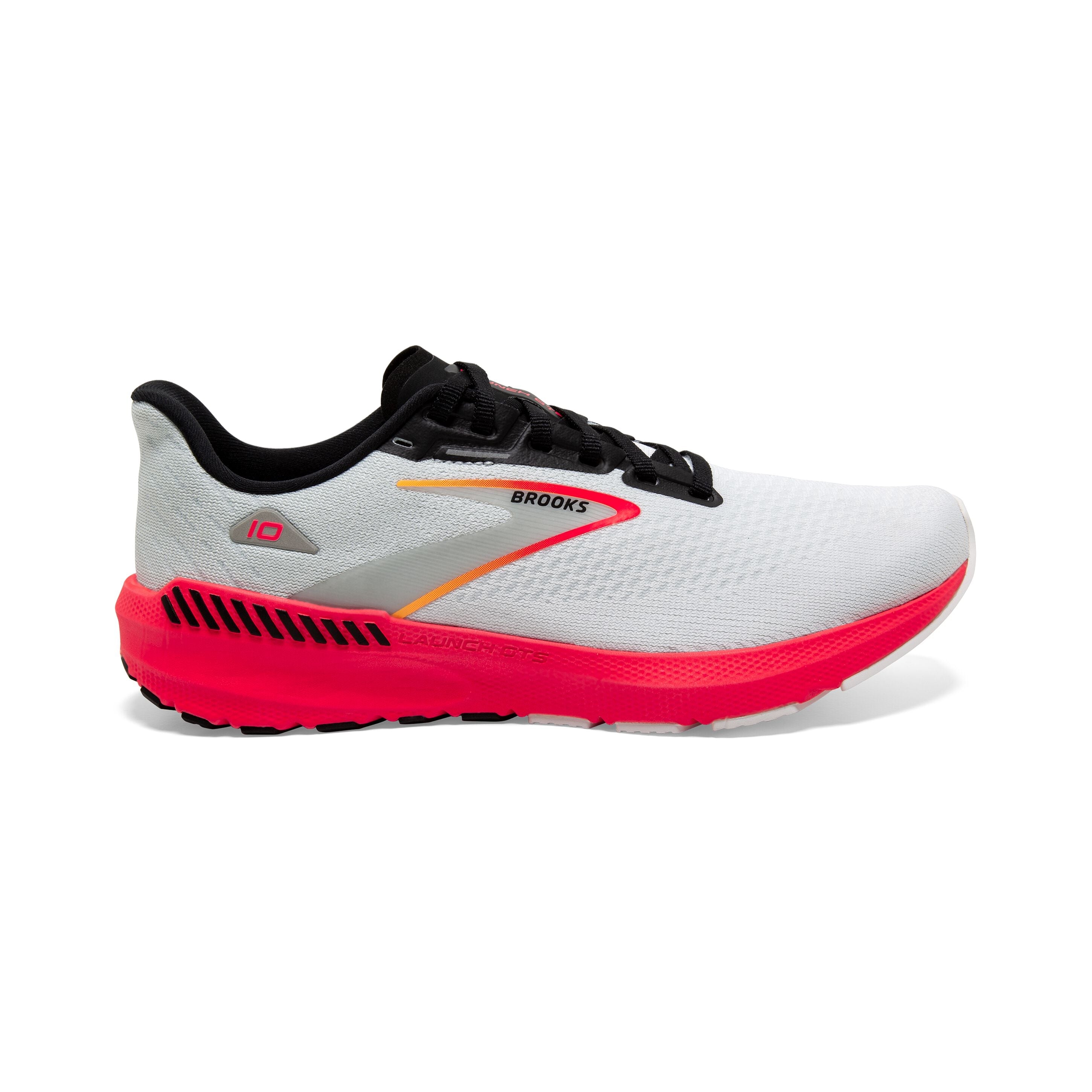 Women's Brooks Launch GTS 10, Blue/Black/Fiery Coral, 11 B Medium