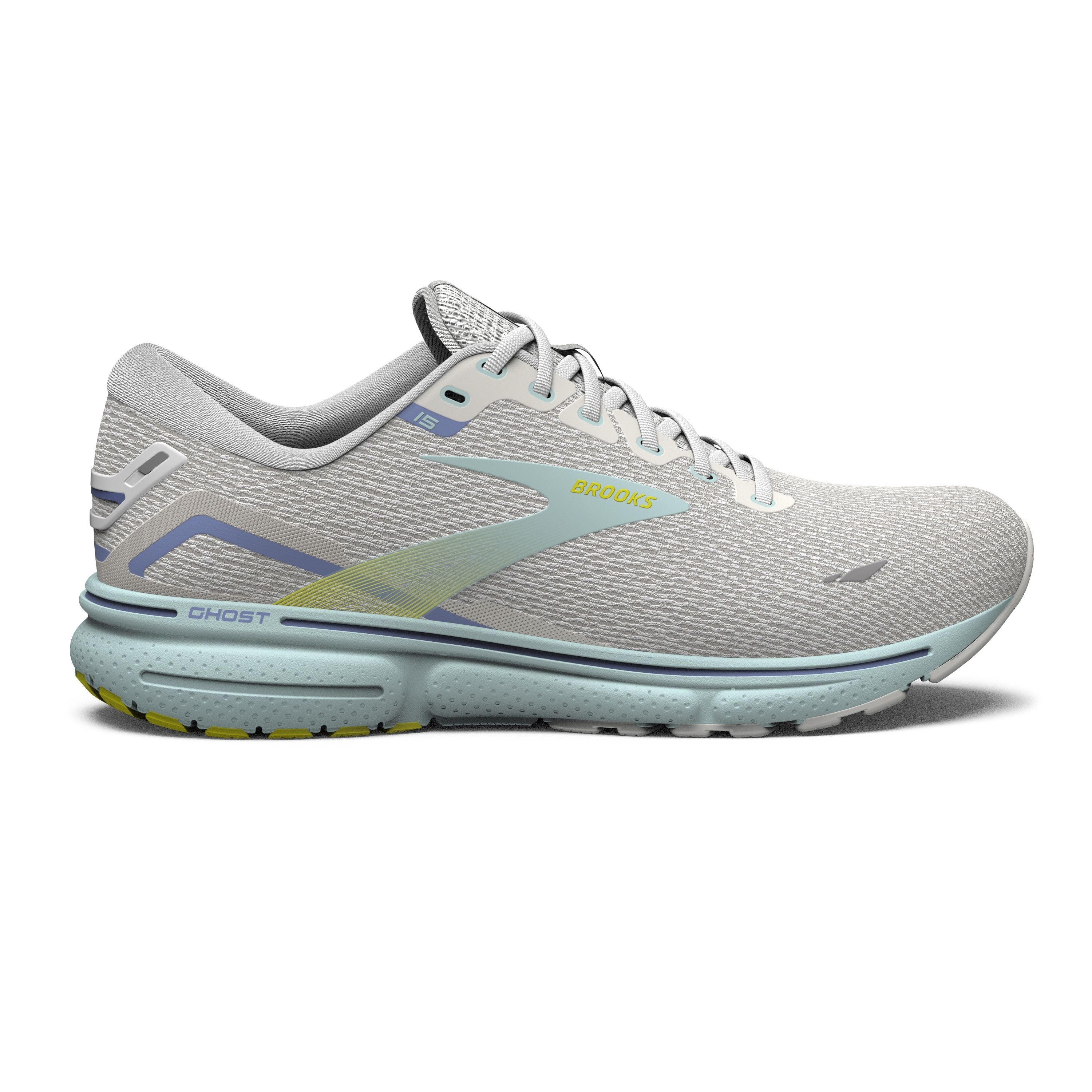 Women's Brooks Ghost 15, Coconut/Skylight/Nightlife, 8 B Medium