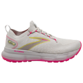 Women's Brooks Glycerin StealthFit 20, Grey/Yellow/Pink, 9.5 B Medium