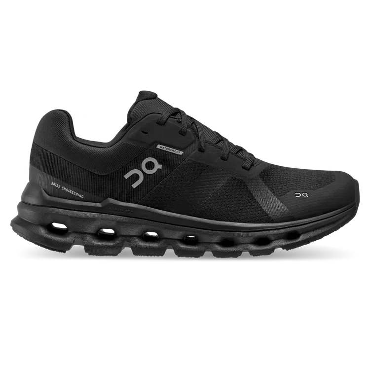 Women's On Cloudrunner Waterproof, Black, 7 B Medium