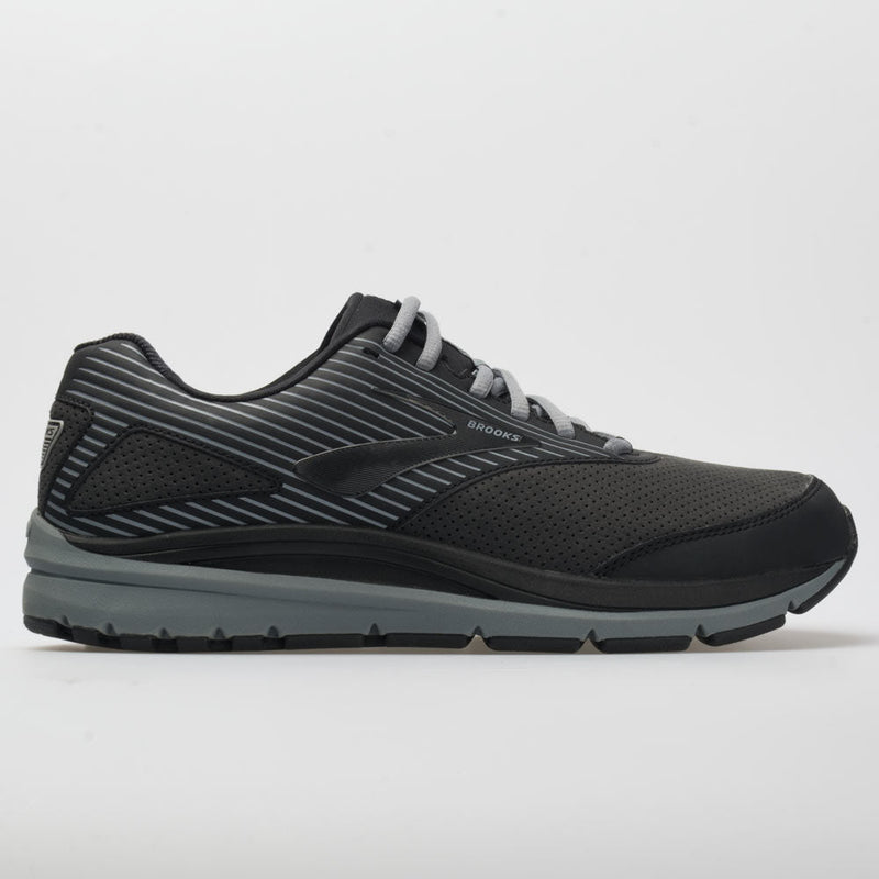 Men's Brooks Addiction Walker Suede, Black/Primer/Black, 10.5 2E Wide