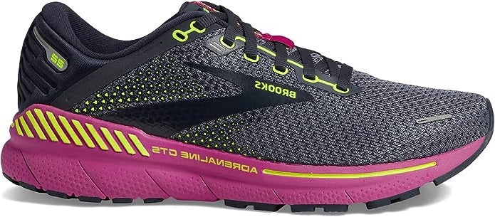 Women's Brooks Adrenaline GTS 22, Nightshadow/Viola/Nightlife, 11 B Medium