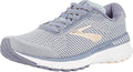 Women's Brooks Adrenaline GTS 20, Grey/Pale Peach/White, 9.5 B Medium
