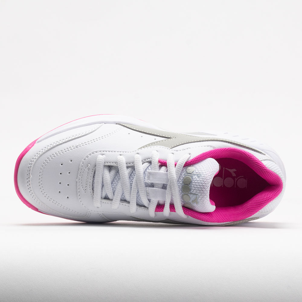 Diadora Challenge 4 SL Junior  White/Silver/Rodamine Red